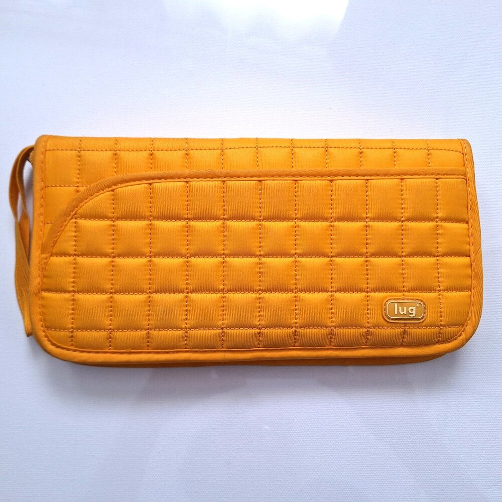 Lug Yellow Quilted Travel Wallet Wristlet